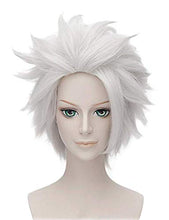 Load image into Gallery viewer, Morvally Ursula Wig Silver Grey Anime Short Layered Cosplay Costume Halloween Wig for Adult and Kids
