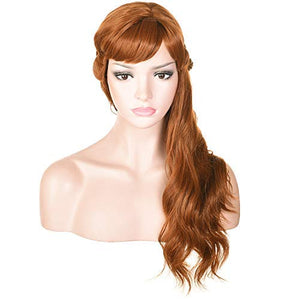 Morvally Frozen 2 Anna Princess Cosplay Wigs for Women