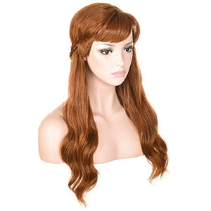 Morvally Frozen 2 Anna Princess Cosplay Wigs for Women