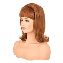 将图片加载到图库查看器，Morvally Light Brown Women Retro Wigs for Ginger Grant Cosplay Halloween Use