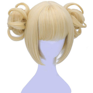 Morvally Short Blonde Himiko Toga Cosplay Wigs for Women Girls Kids