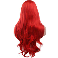 Load image into Gallery viewer, Morvally Fashion Red Long Wavy Glueless Lace Front Wigs for Women