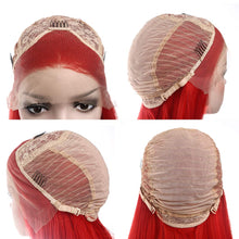 Load image into Gallery viewer, Morvally Fashion Red Long Wavy Glueless Lace Front Wigs for Women