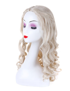 Morvally Long Wavy Blonde Wigs for Women Game of Thrones and White Queen Cosplay