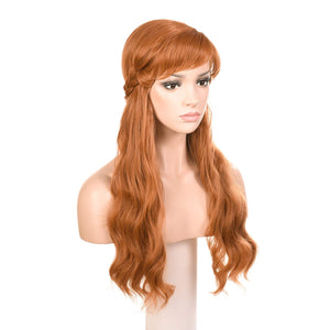Morvally Womens Frozen 2 Anna Princess Cosplay Wigs