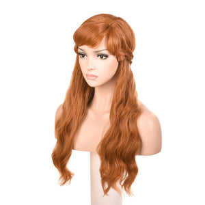 Morvally Womens Frozen 2 Anna Princess Cosplay Wigs
