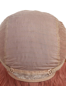 Morvally Natural Long Wavy Pink Lace Front Wigs for Women
